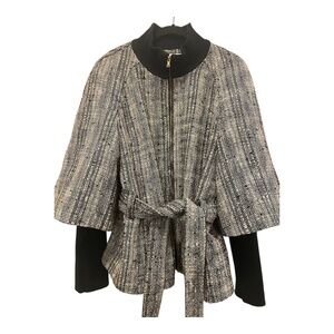 Trina Turk Funnel Neck Coat – Size 12 (Fits Like Small–Medium)